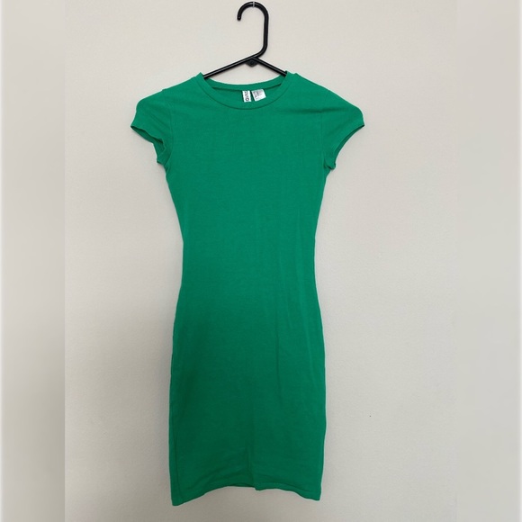 H&M Dresses Green Bodycon Dress Poshmark
